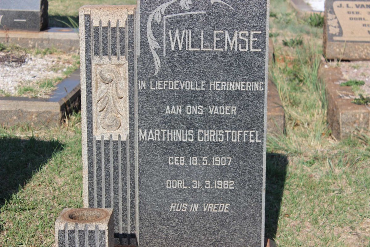 WILLEMSE Marthinus Christoffel 1907-1962
