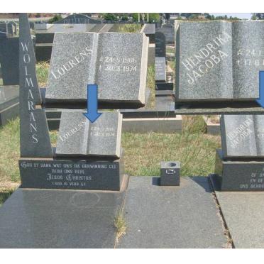 WOLMARANS Lourens 1906-1974 &amp; Hendrika Jacoba 1915-1988