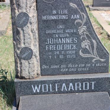 WOLFAARDT Johannes Frederick 1908-1979