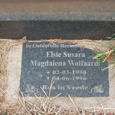 WOLFAARDT Elsie Susara Magdalena 1950-1996
