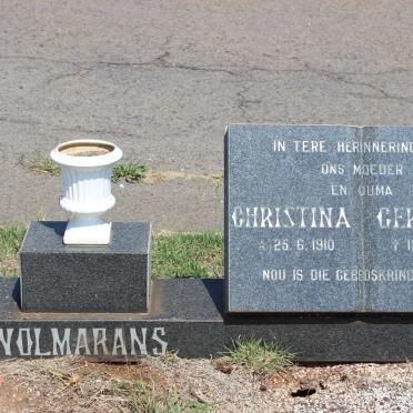 WOLMARANS Christina Gertruida 1910-1984