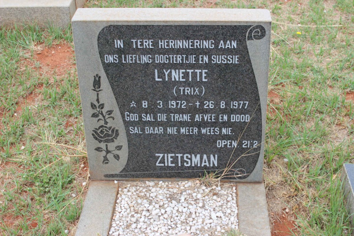 ZIETSMAN Lynette 1972-1977