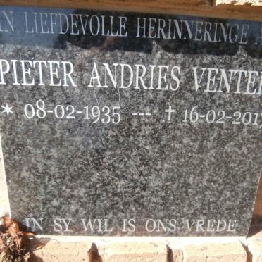 VENTER Pieter Andries 1935-2017