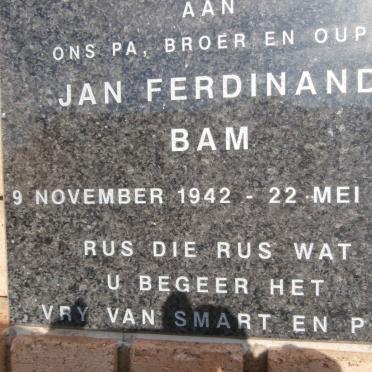BAM Jan Ferdinand 1942-2005