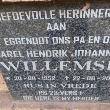 WILLEMSE Carel Hendrik Johannes 1952-2014