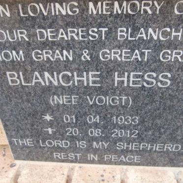 HESS Blanche nee VOIGT 1933-2012