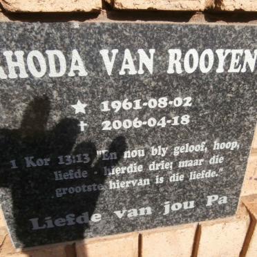 ROOYEN Rhoda, van 1961-2006