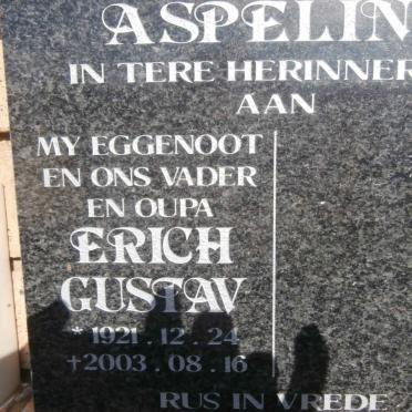 ASPELING Erich Gustav 1921-2003