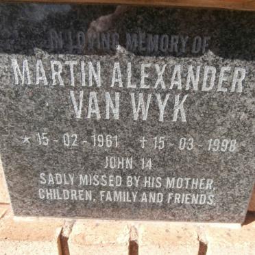 WYK Martin Alexander, van 1961-1998