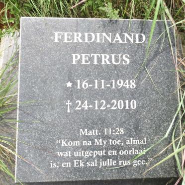 ? Ferdinand Petrus 1948-2010