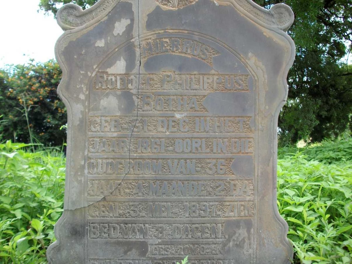 BOTHA Rodolf Philippus 1861-1897