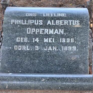 OPPERMAN Philippus Albertus 1898-1899
