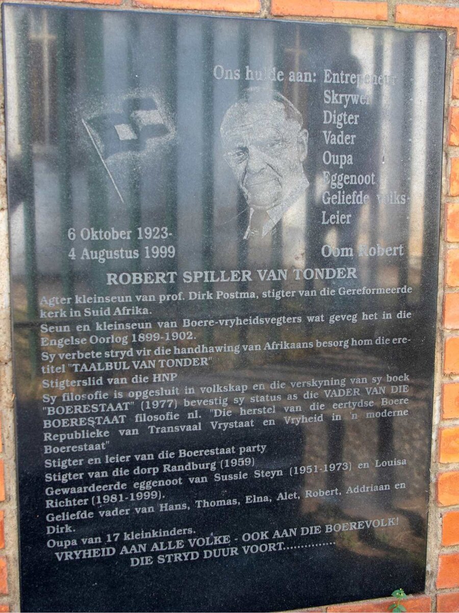 TONDER Robert Spiller, van 1923-1999