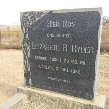RYDER Elizabeth R. nee KOK 1911-1962