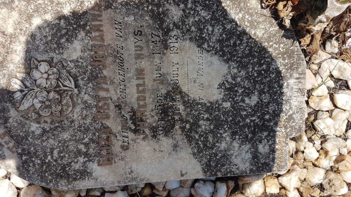 REDELINGHUYS Eliza Betta Johanna 1847-1913