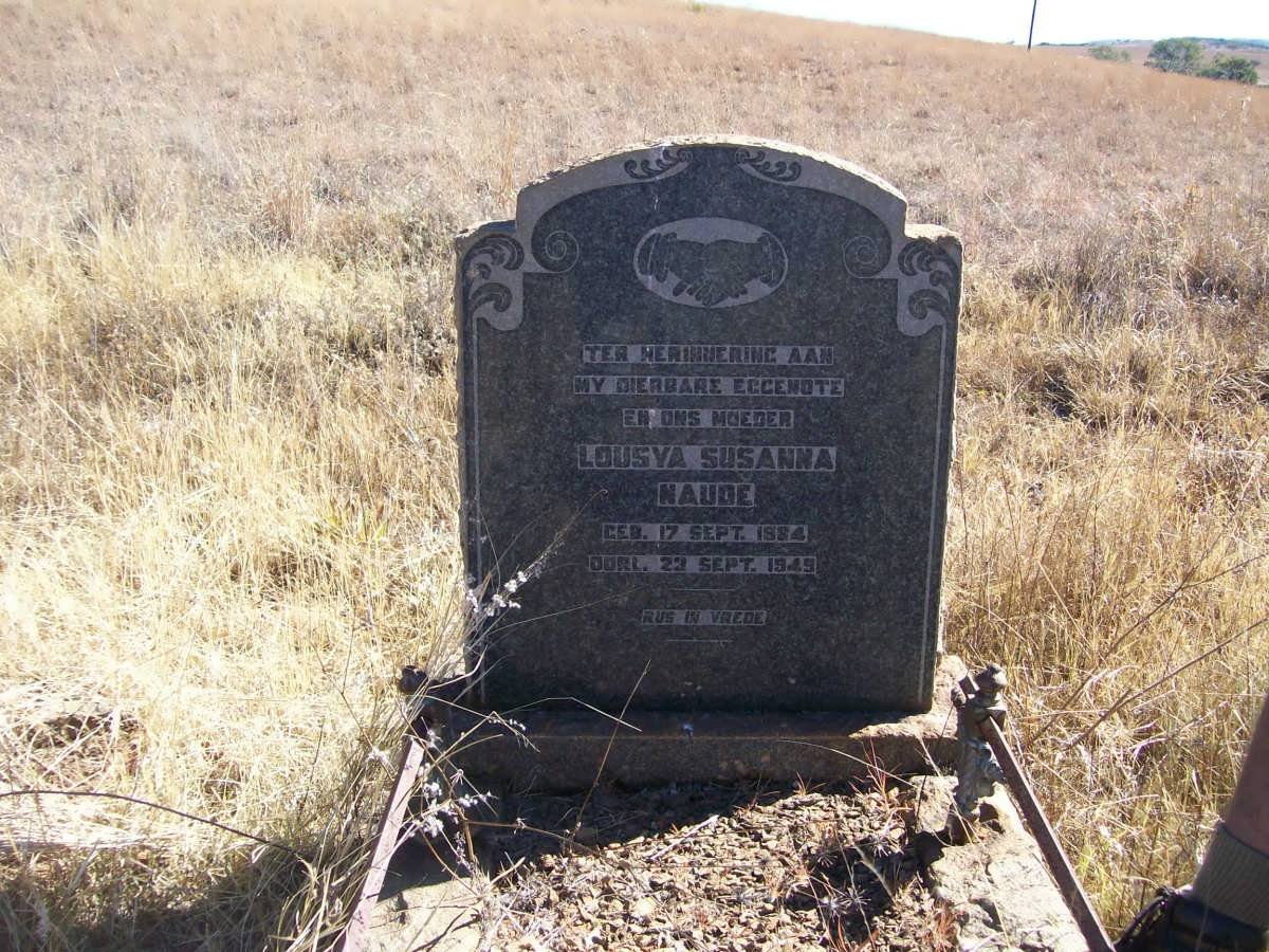 NAUDE Lousya Susanna 1984-1949