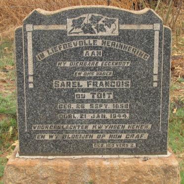 TOIT Sarel Francois, du 1859-1944
