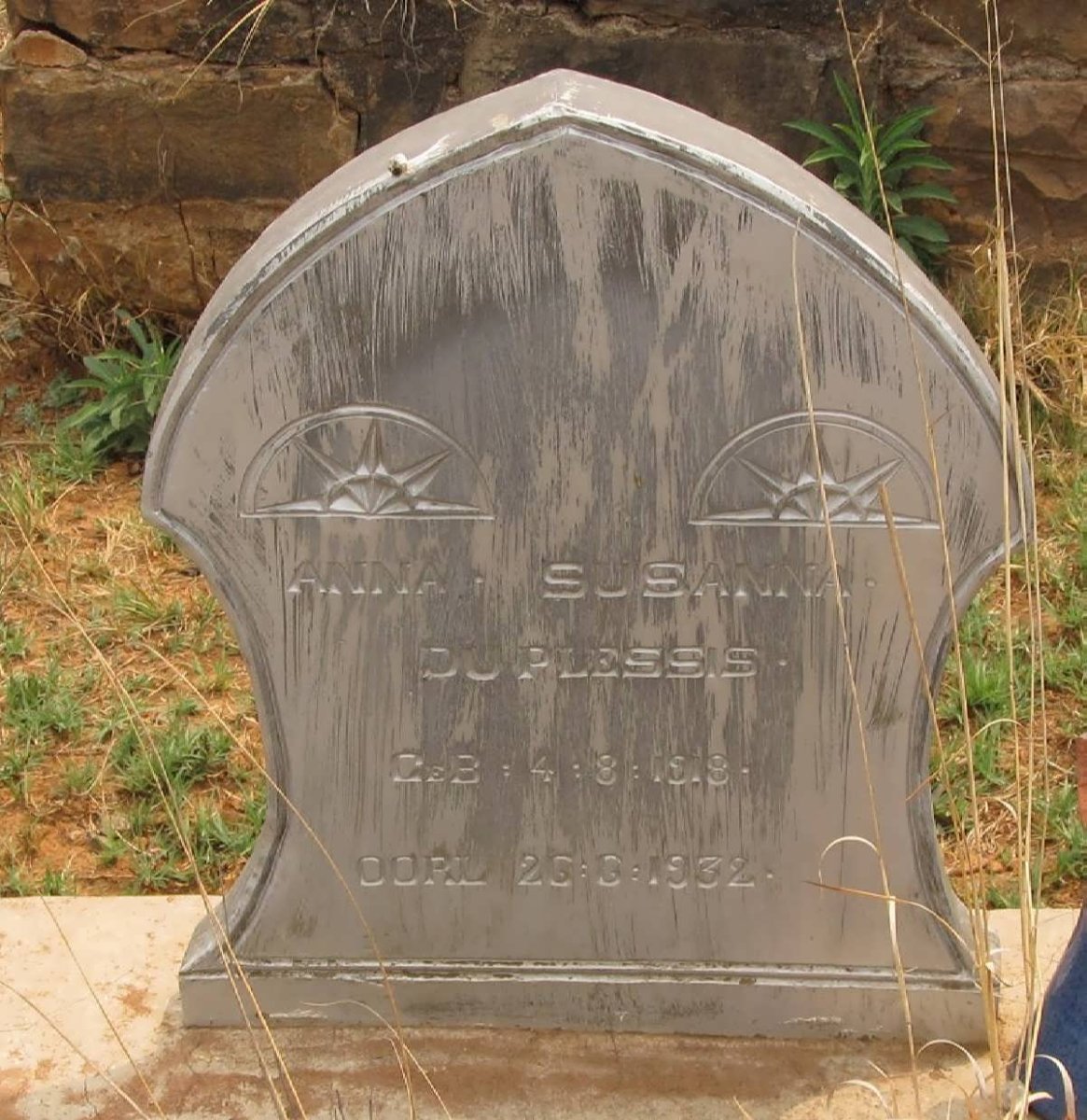 PLESSIS Anna Susanna, du 1918-1932