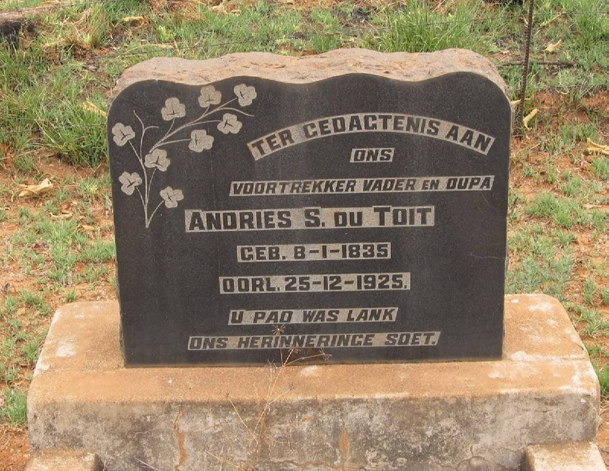 TOIT Andries S., du 1835-1925