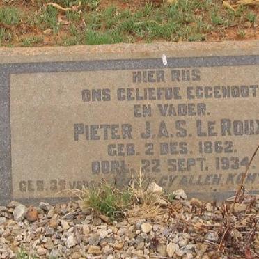 ROUX Pieter J.A.S., Le 1862-1934