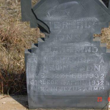 THEUNISSEN Anna Magrieta 1932-1932