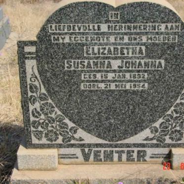 VENTER Elizabetha Susanna Johanna 1892-1954