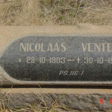 VENTER Nicolaas 1903-1970