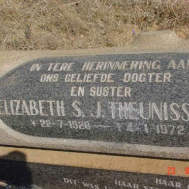 THEUNISSEN Elizabeth S.J. 1928-1972