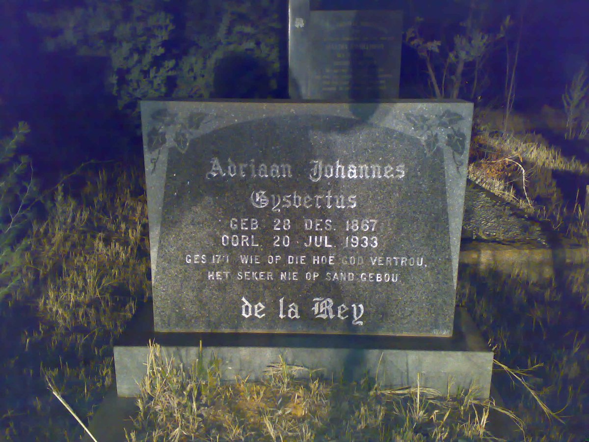 REY Adriaan Johannes Gysbertus, de la 1867-1933