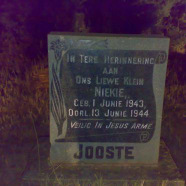 JOOSTE Niekie 1943-1944