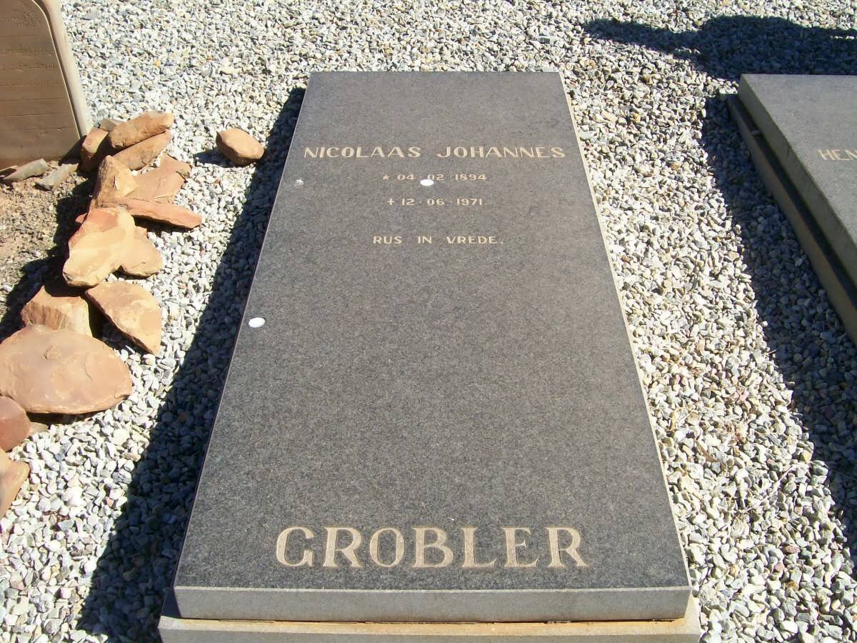 GROBLER Nicolaas Johannes 1894-1971 