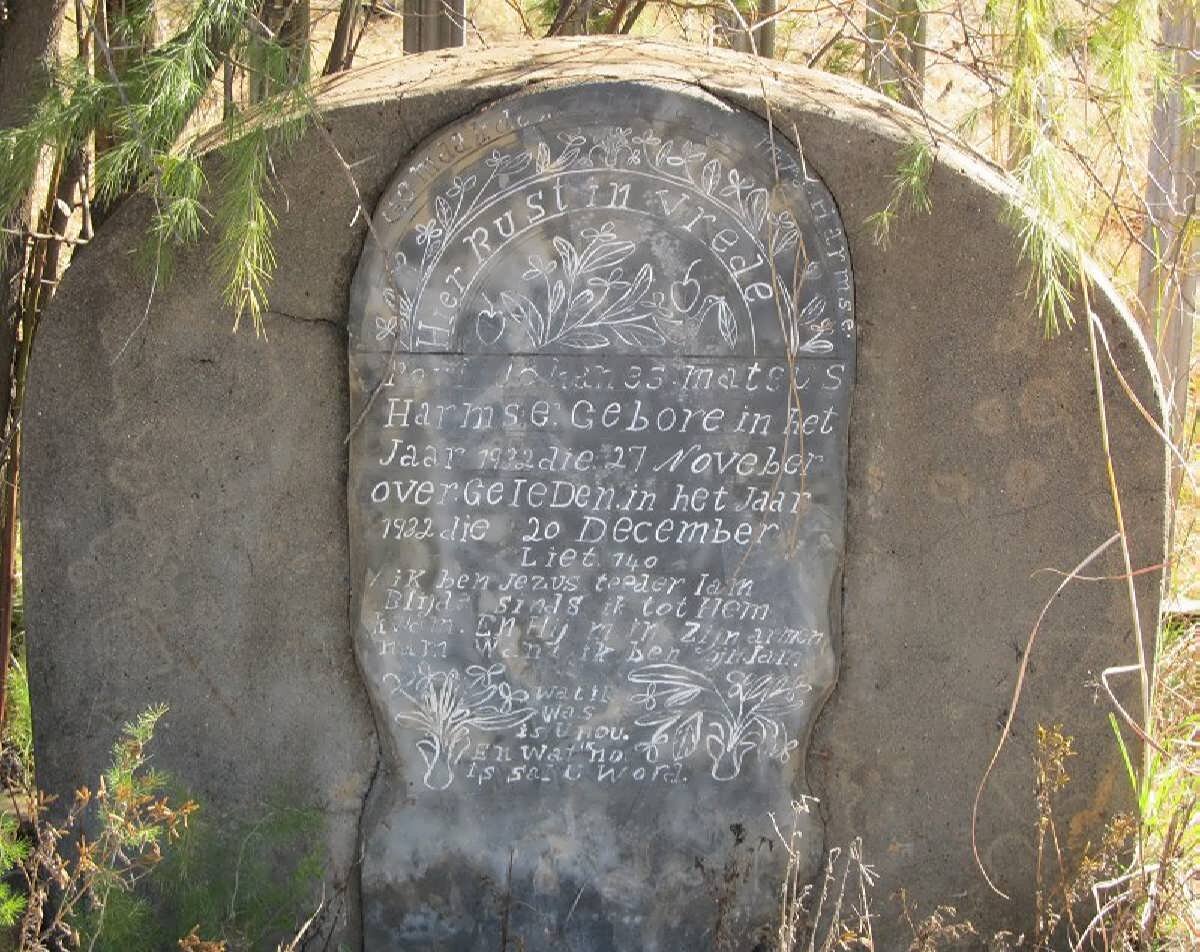 HARMSE Paul Johanes Mateus 1922-1922