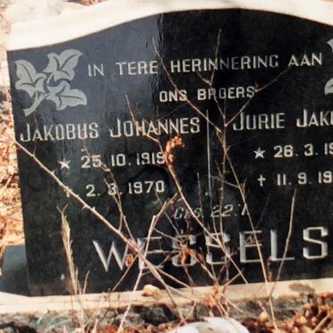 WESSELS Jurie Jakobus 1914-1933 :: WESSELS Jakobus Johannes 1919-1970