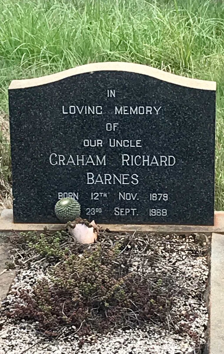 BARNES Graham Richard 1879-1969