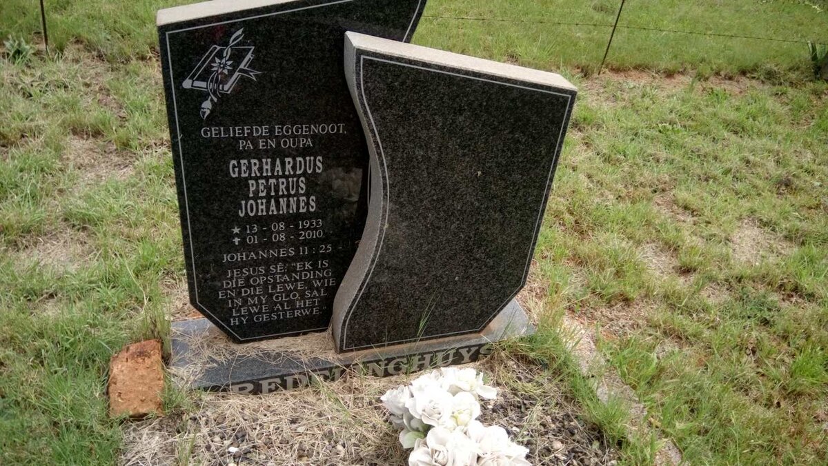 REDELINGHUYS Gerhardus Petrus Johannes 1933-2010