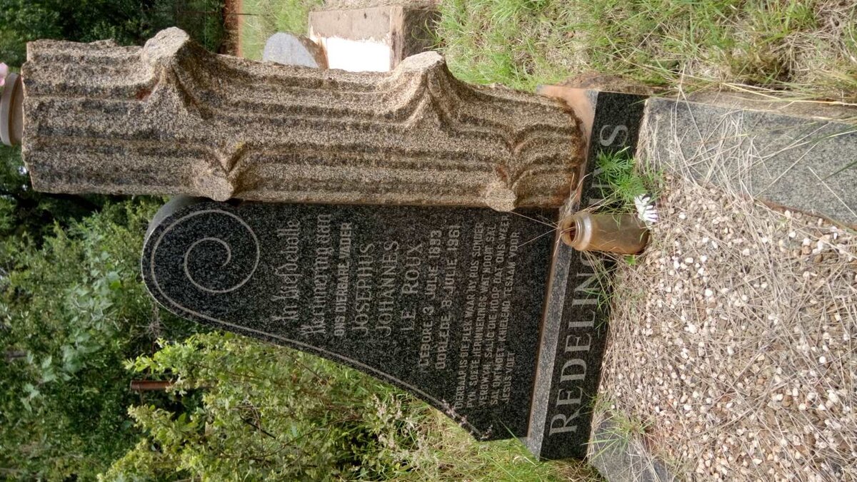 REDELINGHUYS Josephus Johannes Le Roux 1893-1961