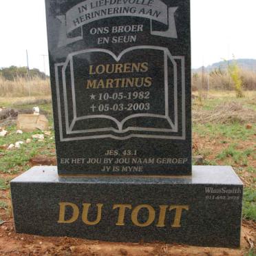 TOIT Lourens Martinus, du 1982-2003