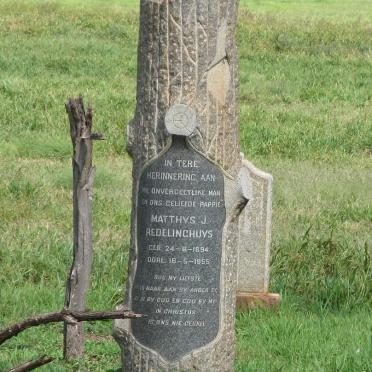 REDELINGHUYS Matthys J. 1894-1955