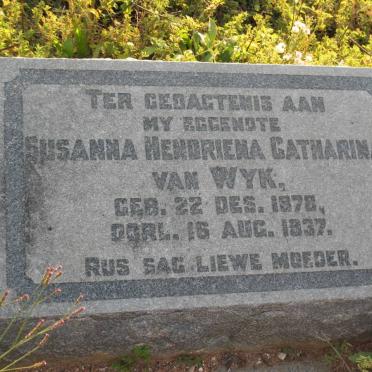 WYK Susanna Hendriena Catharina, van 1878-1937