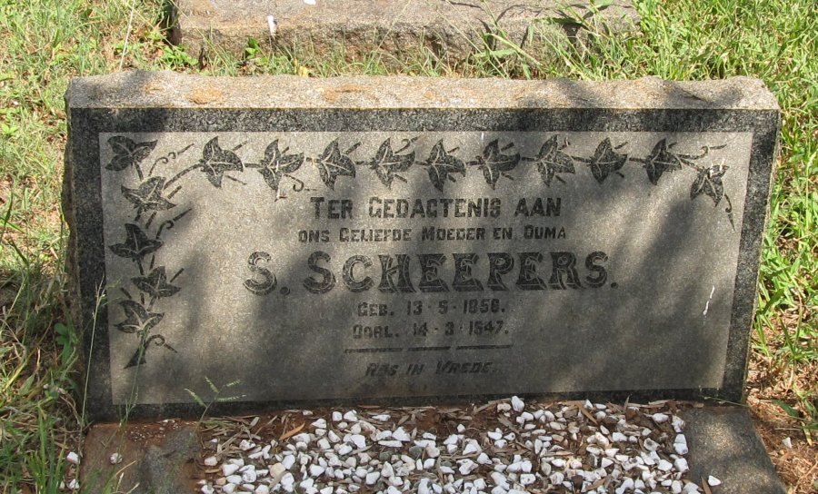 SCHEEPERS S. 1858-1947
