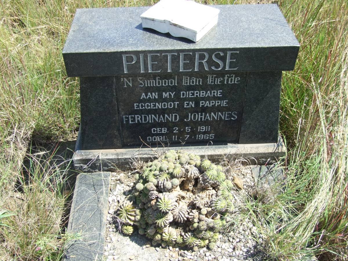 PIETERSE Ferdinand Johannes 1911-1965