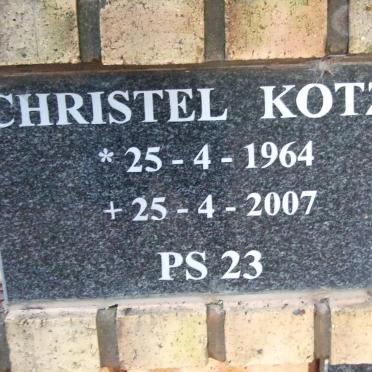KOTZÉ Christel 1964-2007