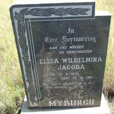 MYBURGH Eliza Wilhelmina Jacoba 1870-1961