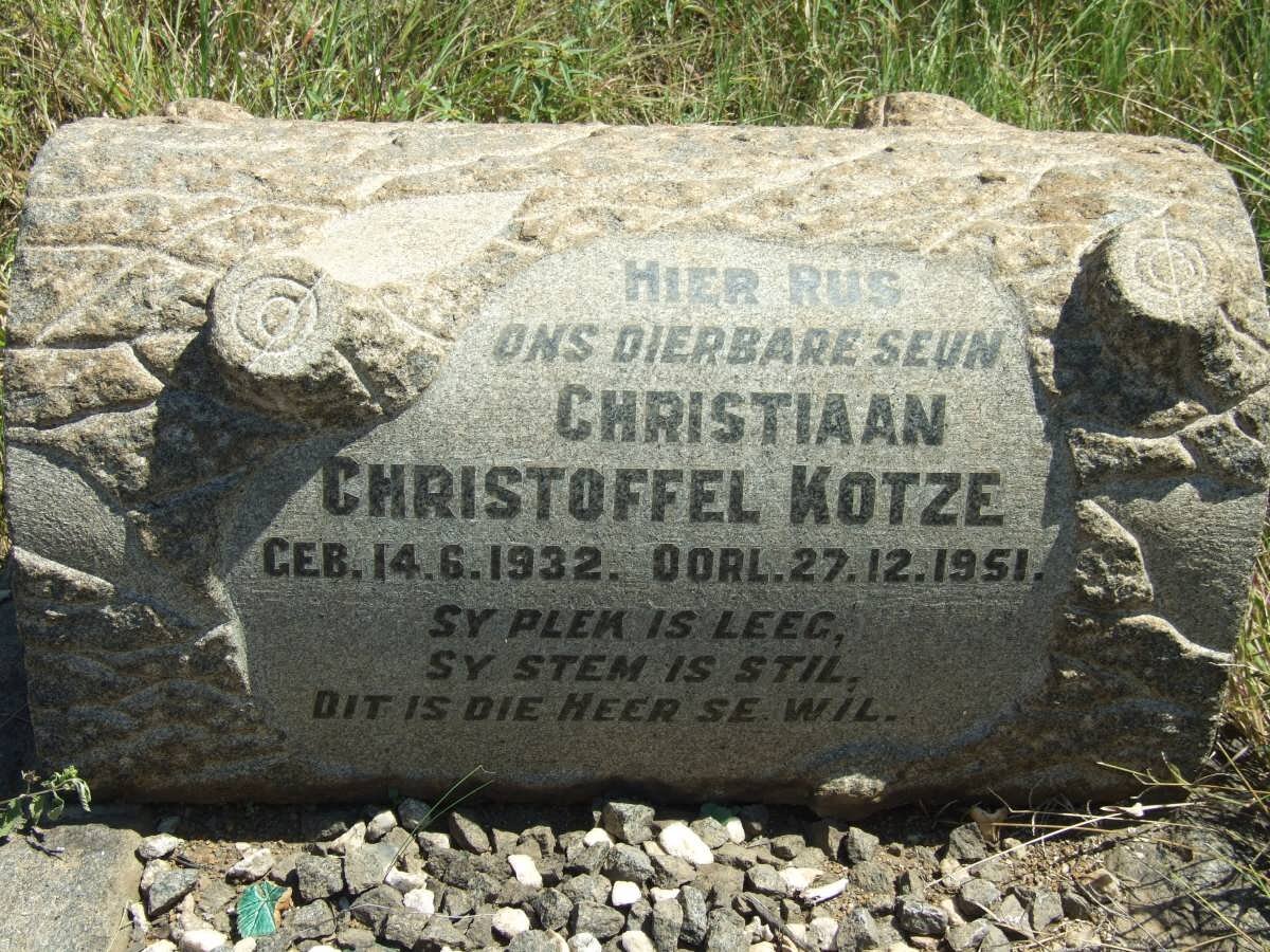 KOTZE Christiaan Christoffel 1932-1951