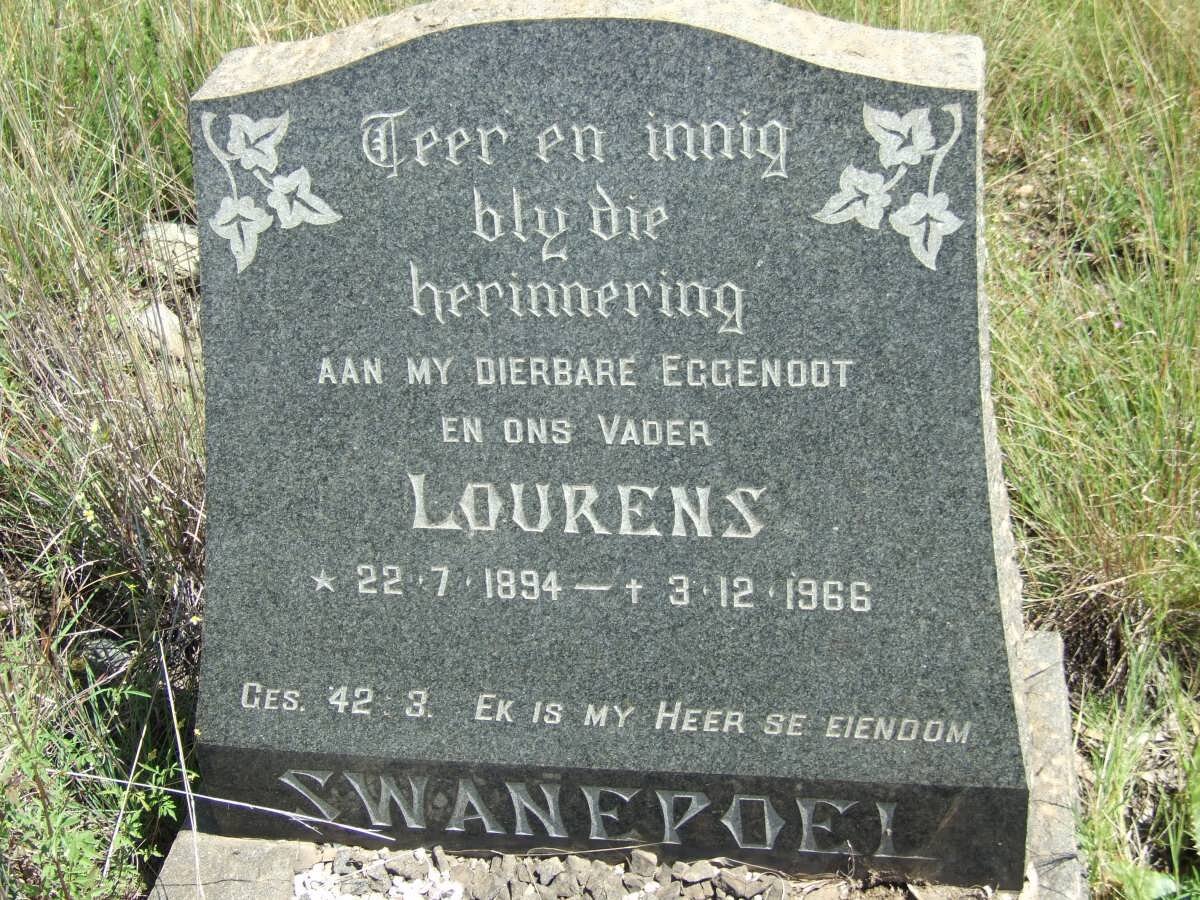 SWANEPOEL Lourens 1894-1966