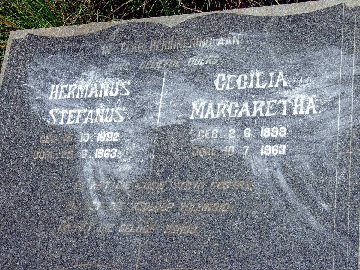BOSMAN Hermanus Stefanus 1892-1963 &amp; Cecilia Margaretha 1898-1963