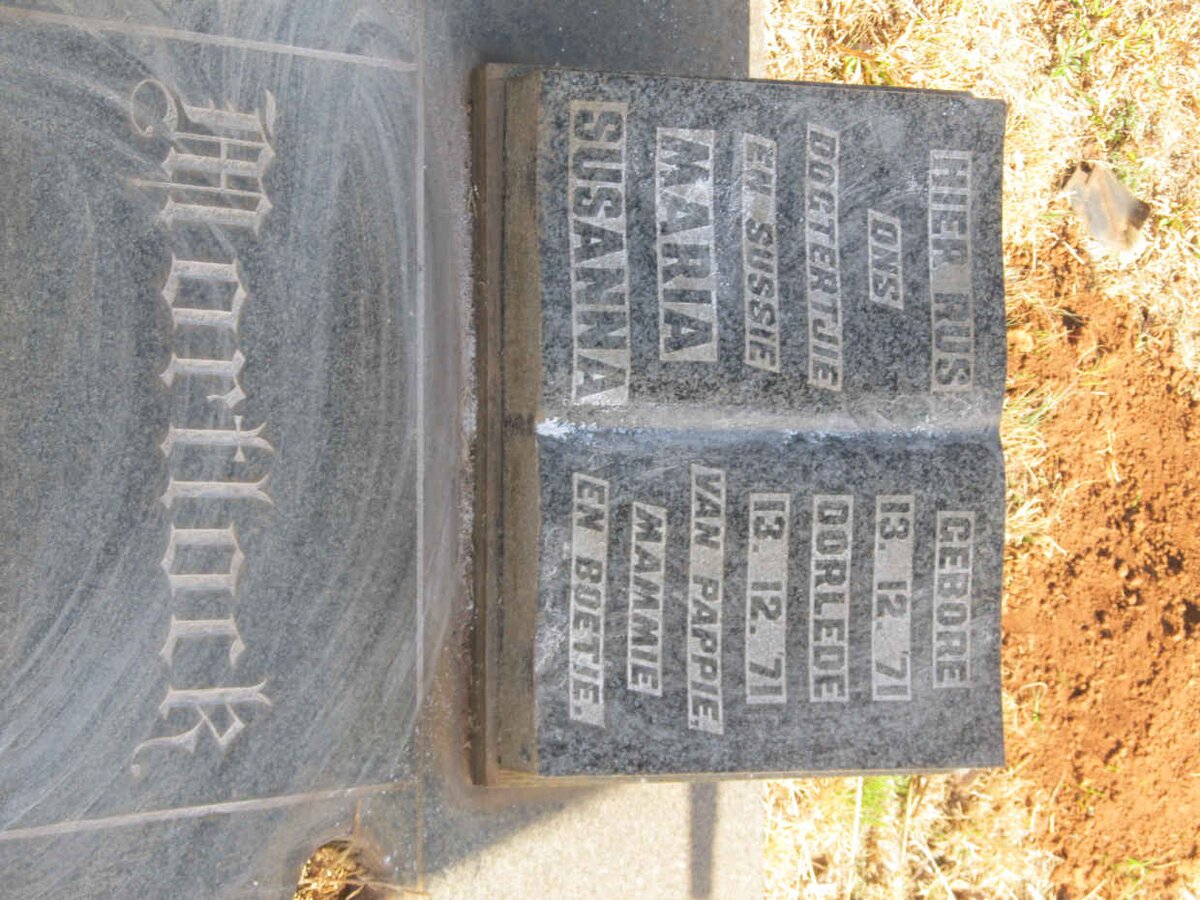 MORTLOCK Maria Susanna 1971-1971