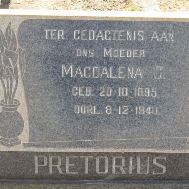 PRETORIUS Magdalena C. 1895-1940