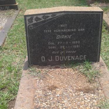 DUVENAGE D.J. 1893-1961