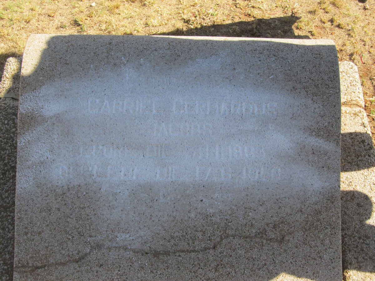 JACOBS Gabriel Gerhardus